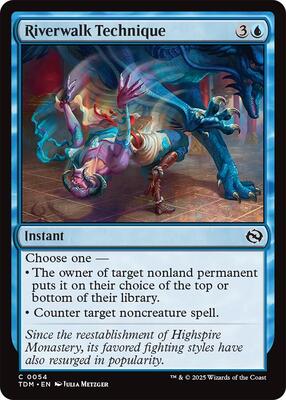 Riverwalk Technique card from Tarkir: Dragonstorm