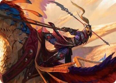 Dragonback Lancer Art Card (3/54) card from Art Series: Tarkir: Dragonstorm