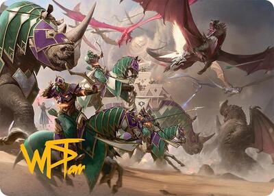 United Battlefront Art Card (5/54) (Gold-Stamped Signature) card from Art Series: Tarkir: Dragonstorm
