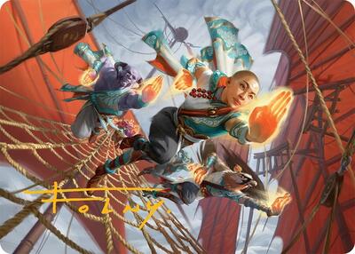 Aligned Heart Art Card (52/54) (Gold-Stamped Signature) card from Art Series: Tarkir: Dragonstorm
