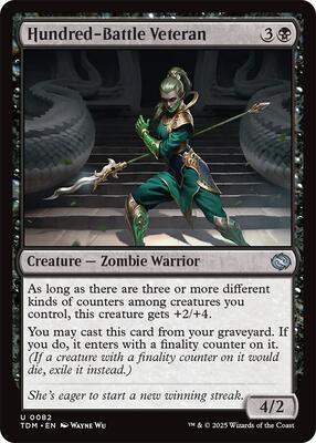 Hundred-Battle Veteran card from Tarkir: Dragonstorm