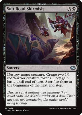 Salt Road Skirmish card from Tarkir: Dragonstorm