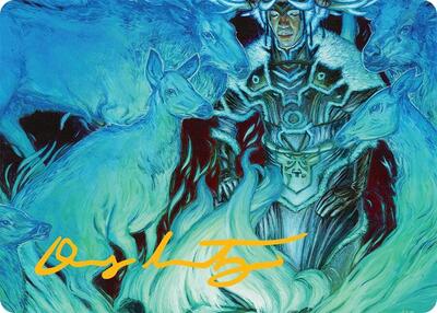 Unending Whisper Art Card (9/54) (Gold-Stamped Signature) card from Art Series: Tarkir: Dragonstorm