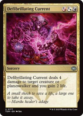 Defibrillating Current card from Tarkir: Dragonstorm