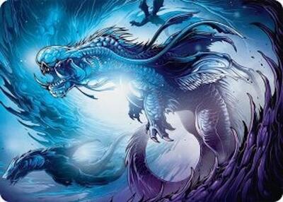 Roiling Dragonstorm Art Card (33/54) card from Art Series: Tarkir: Dragonstorm