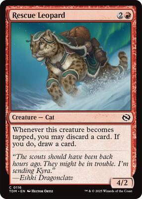 Rescue Leopard card from Tarkir: Dragonstorm