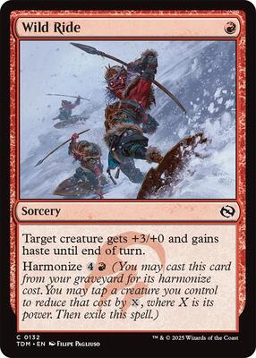 Wild Ride card from Tarkir: Dragonstorm
