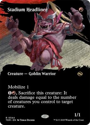 Stadium Headliner (Borderless) card from Tarkir: Dragonstorm