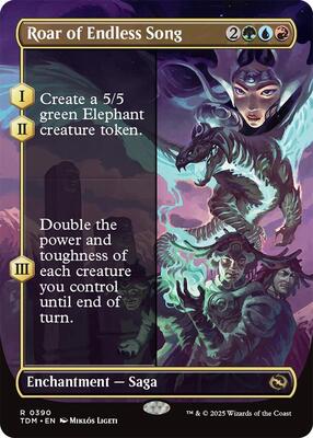 Roar of Endless Song (Borderless) card from Tarkir: Dragonstorm