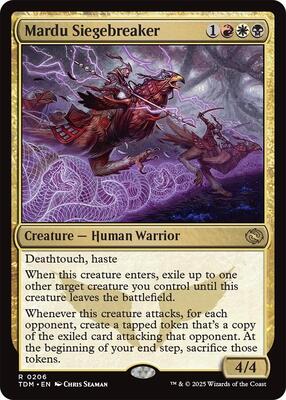 Mardu Siegebreaker card from Tarkir: Dragonstorm