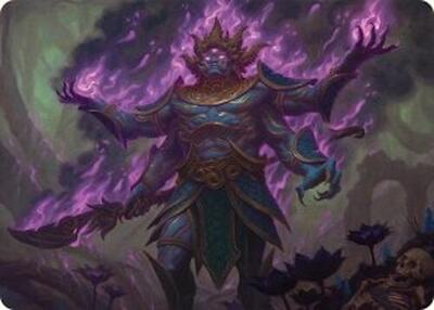 Rot-Curse Rakshasa Art Card (13/54) card from Art Series: Tarkir: Dragonstorm