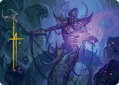 Sidisi, Regent of the Mire Art Card (14/54) (Gold-Stamped Signature) card from Art Series: Tarkir: Dragonstorm