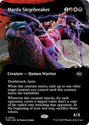 Mardu Siegebreaker (Borderless) card from Tarkir: Dragonstorm