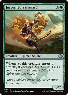 Inspirited Vanguard card from Tarkir: Dragonstorm