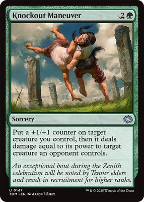 Knockout Maneuver card from Tarkir: Dragonstorm