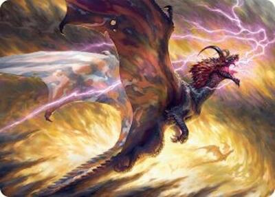 Stormscale Scion Art Card (17/54) card from Art Series: Tarkir: Dragonstorm