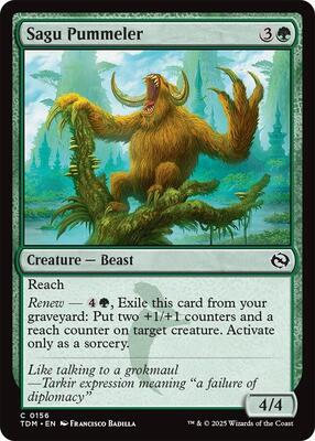 Sagu Pummeler card from Tarkir: Dragonstorm