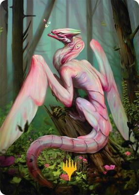 Bloomvine Regent Art Card (46/54) (Gold-Stamped Planeswalker Symbol) card from Art Series: Tarkir: Dragonstorm