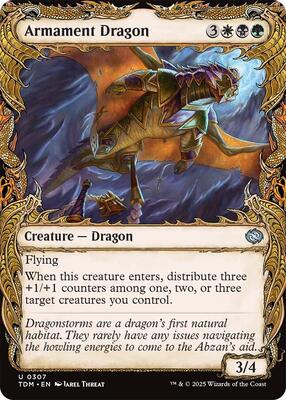 Armament Dragon (Showcase) card from Tarkir: Dragonstorm