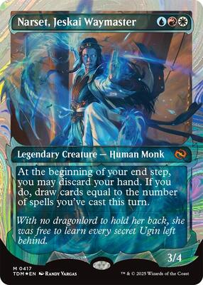 Narset, Jeskai Waymaster (Showcase) (Halo Foil) card from Tarkir: Dragonstorm