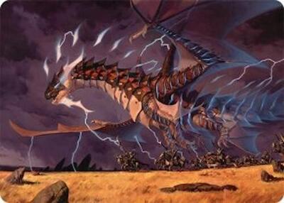 Neriv, Heart of the Storm Art Card (25/54) card from Art Series: Tarkir: Dragonstorm