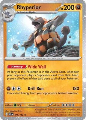 Rhyperior - 76/142 (Cosmos Holo) card from Miscellaneous Cards & Products