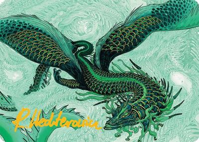 Teval, Arbiter of Virtue Art Card (38/54) (Gold-Stamped Signature) card from Art Series: Tarkir: Dragonstorm