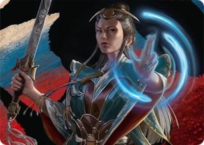 Narset, Jeskai Waymaster Art Card (44/54) card from Art Series: Tarkir: Dragonstorm