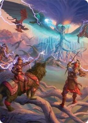 All-Out Assault Art Card (50/54) card from Art Series: Tarkir: Dragonstorm
