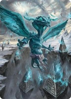 Ugin, Eye of the Storms Art Card (47/54) card from Art Series: Tarkir: Dragonstorm