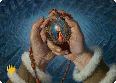 Mox Jasper Art Card (28/54) (Gold-Stamped Planeswalker Symbol) card from Art Series: Tarkir: Dragonstorm