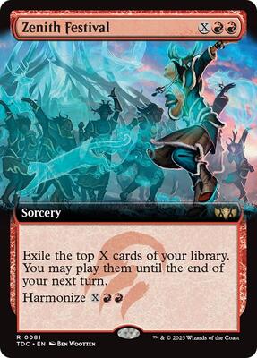 Zenith Festival (Extended Art) card from Commander: Tarkir: Dragonstorm