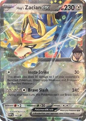 Hop's Zacian ex - 193 card from SV: Scarlet & Violet Promo Cards