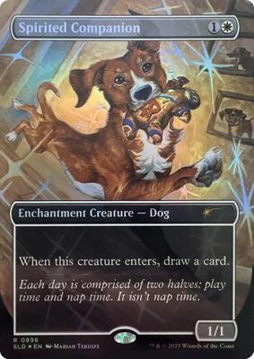 Spirited Companion (0896) (Rainbow Foil) card from Secret Lair Drop Series