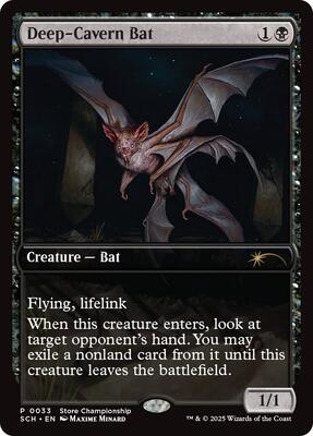 Deep-Cavern Bat card from Game Day & Store Championship Promos