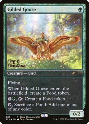 Gilded Goose (Top 8) card from Game Day & Store Championship Promos