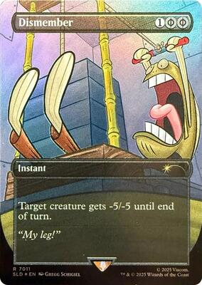 Dismember (7011) (Rainbow Foil) card from Secret Lair Drop Series