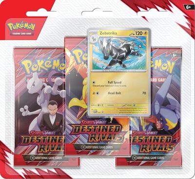 Destined Rivals 3 Pack Blister [Zebstrika] card from SV10: Destined Rivals