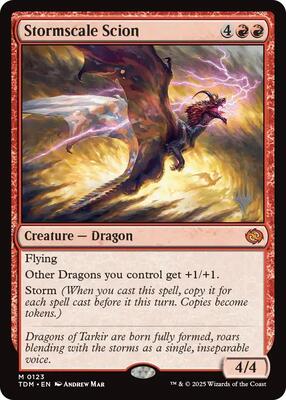 Stormscale Scion card from Promo Pack: Tarkir: Dragonstorm