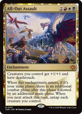All-Out Assault card from Promo Pack: Tarkir: Dragonstorm