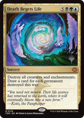 Death Begets Life card from Promo Pack: Tarkir: Dragonstorm