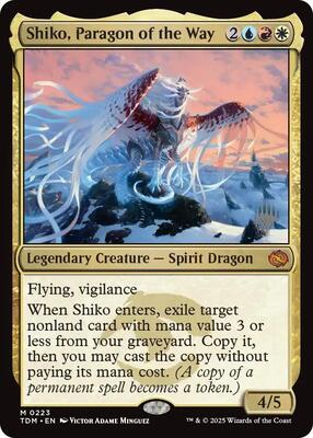 Shiko, Paragon of the Way card from Promo Pack: Tarkir: Dragonstorm
