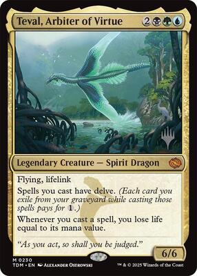 Teval, Arbiter of Virtue card from Promo Pack: Tarkir: Dragonstorm
