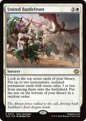 United Battlefront card from Promo Pack: Tarkir: Dragonstorm