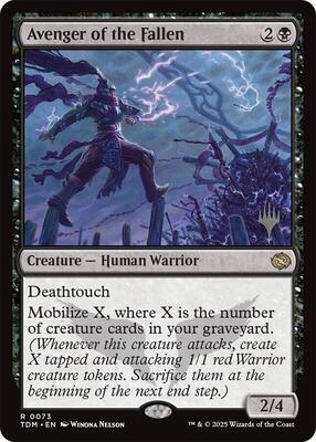 Avenger of the Fallen card from Promo Pack: Tarkir: Dragonstorm