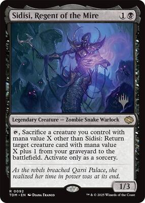 Sidisi, Regent of the Mire card from Promo Pack: Tarkir: Dragonstorm