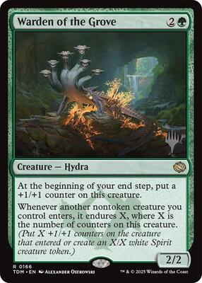 Warden of the Grove card from Promo Pack: Tarkir: Dragonstorm