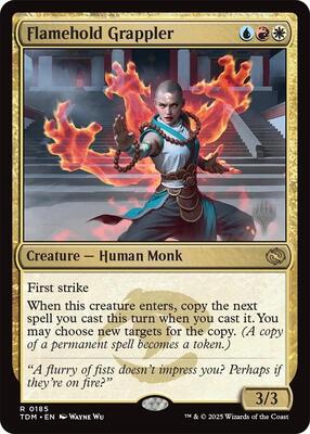 Flamehold Grappler card from Promo Pack: Tarkir: Dragonstorm
