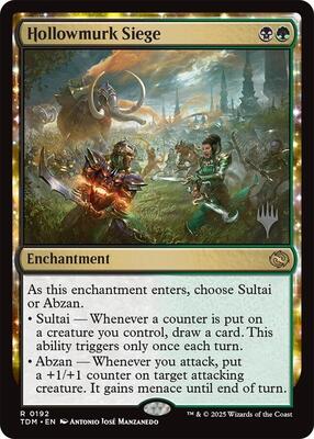 Hollowmurk Siege card from Promo Pack: Tarkir: Dragonstorm