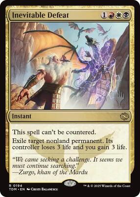 Inevitable Defeat card from Promo Pack: Tarkir: Dragonstorm